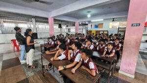 Interaction with children at Mother Teresa School