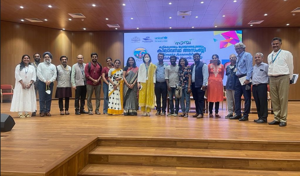 picture from nambu the climate assembly for youth and children organized by UNICEF and Kerala government