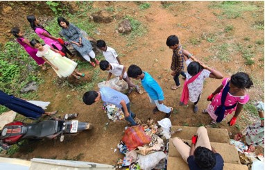 Children planning for Trash collection